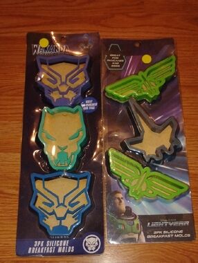 Buzz Lightyear Wakanda Silicone Breakfast Egg Pancake Molds Lot